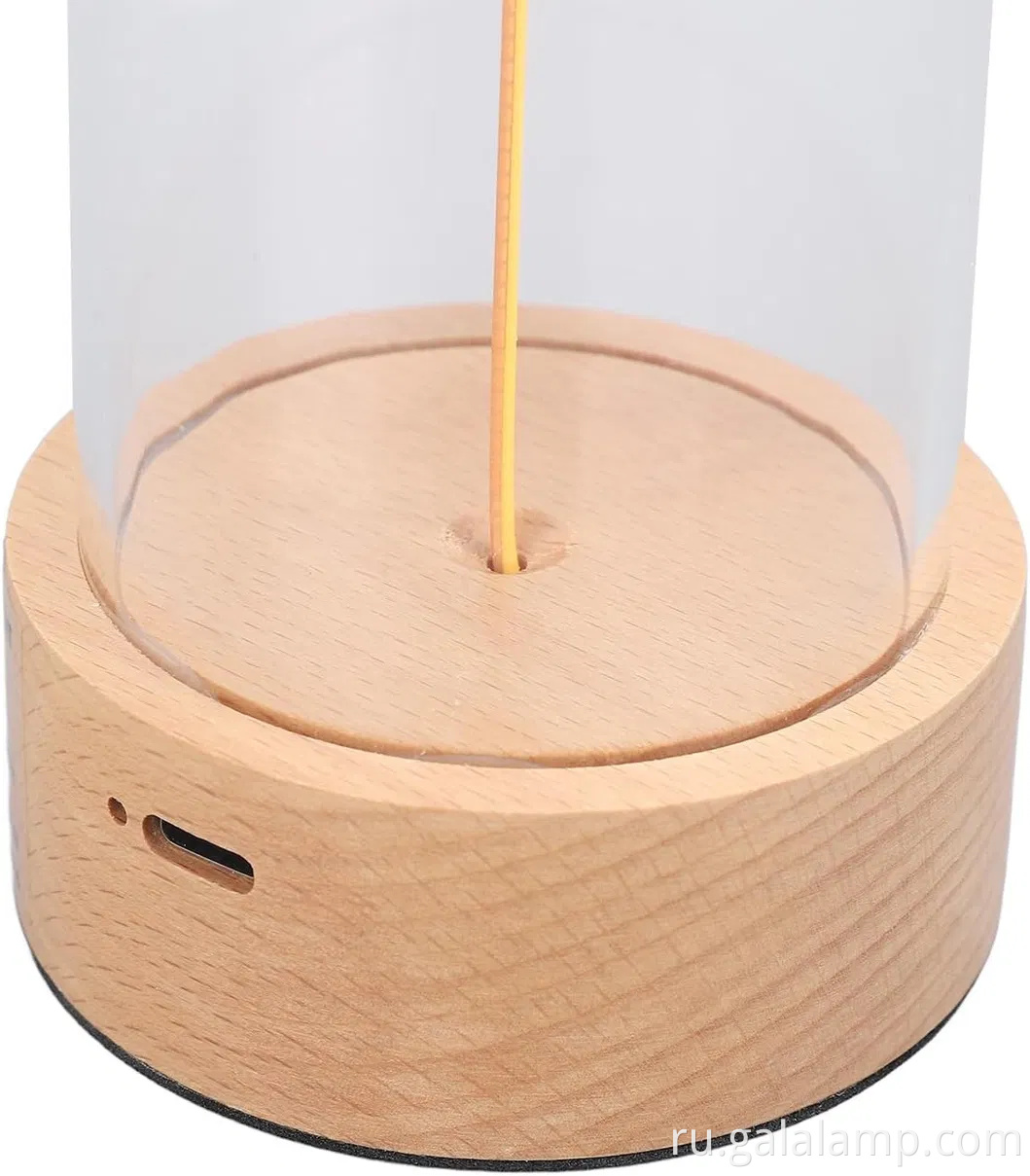 Гладкий перезаряжаемый прикроватный ночной свет с магнитным современным окружающим освещением